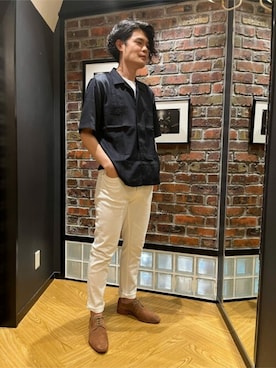 「NEWYORKER（ニューヨーカー）のアイテム」を使った、NEWYORKER_MENSさん（メンズ・178cm）の夏コーディネート