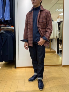 「NEWYORKER（ニューヨーカー）のアイテム」を使った、NEWYORKER_MENSさん（メンズ・165cm）の秋コーディネート