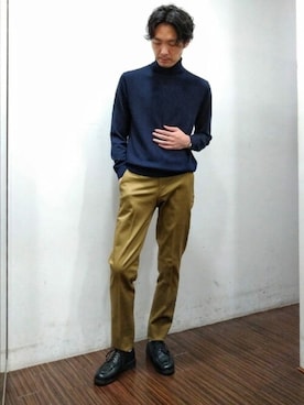 「NEWYORKER（ニューヨーカー）のアイテム」を使った、NEWYORKER_MENSさん（メンズ・180cm）の秋コーディネート