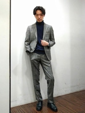 「ビジカジ」｜NEWYORKER_MENSさん（メンズ・180cm）の秋コーディネート