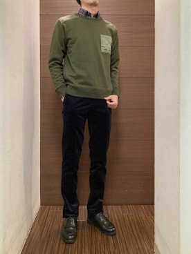 「NEWYORKER（ニューヨーカー）のアイテム」を使った、NEWYORKER_MENSさん（メンズ・180cm）の秋コーディネート