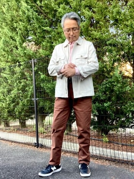 「NEWYORKER（ニューヨーカー）のアイテム」を使った、NEWYORKER_MENSさん（メンズ・173cm）の秋コーディネート