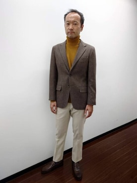 「NEWYORKER（ニューヨーカー）のアイテム」を使った、NEWYORKER_MENSさん（メンズ・173cm）の秋コーディネート