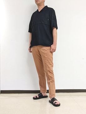 「NEWYORKER（ニューヨーカー）のアイテム」を使った、NEWYORKER_MENSさん（メンズ・183cm）の夏コーディネート