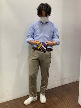 「NEWYORKER（ニューヨーカー）のアイテム」を使った、NEWYORKER_MENSさん（メンズ・180cm）の夏コーディネート