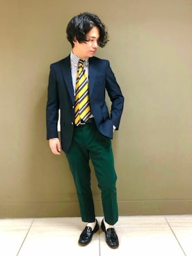 「NEWYORKER（ニューヨーカー）のアイテム」を使った、NEWYORKER_MENSさん（メンズ・170cm）の秋コーディネート