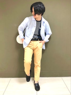 「NEWYORKER（ニューヨーカー）のアイテム」を使った、NEWYORKER_MENSさん（メンズ・170cm）の春コーディネート