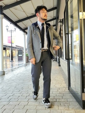 「NEWYORKER（ニューヨーカー）のアイテム」を使った、NEWYORKER_MENSさん（メンズ・168cm）の秋コーディネート