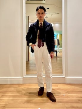 「ブラックウォッチ」｜NEWYORKER_MENSさん（メンズ・170cm）の秋コーディネート