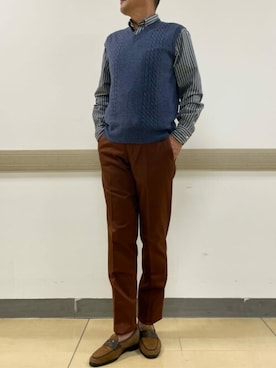 「NEWYORKER（ニューヨーカー）のアイテム」を使った、NEWYORKER_MENSさん（メンズ・174cm）の秋コーディネート