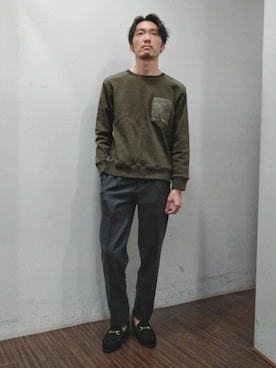 「NEWYORKER（ニューヨーカー）のアイテム」を使った、NEWYORKER_MENSさん（メンズ・180cm）の秋コーディネート