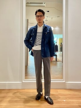 「NEWYORKER（ニューヨーカー）のアイテム」を使った、NEWYORKER_MENSさん（メンズ・170cm）の夏コーディネート