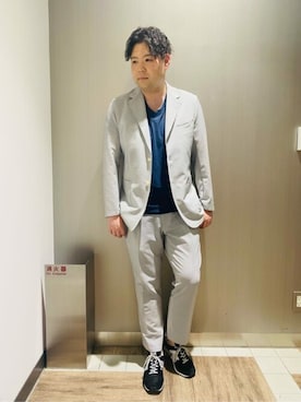 「NEWYORKER（ニューヨーカー）のアイテム」を使った、NEWYORKER_MENSさん（メンズ・180cm）の夏コーディネート