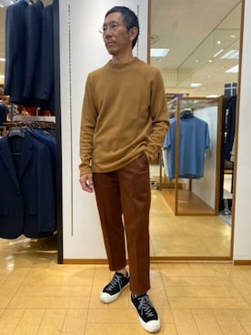 「NEWYORKER（ニューヨーカー）のアイテム」を使った、NEWYORKER_MENSさん（メンズ・165cm）の秋コーディネート