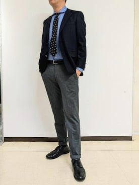 「NEWYORKER（ニューヨーカー）のアイテム」を使った、NEWYORKER_MENSさん（メンズ・183cm）の秋コーディネート