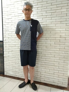 「NEWYORKER（ニューヨーカー）のアイテム」を使った、NEWYORKER_MENSさん（メンズ・174cm）の夏コーディネート