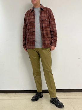 「NEWYORKER（ニューヨーカー）のアイテム」を使った、NEWYORKER_MENSさん（メンズ・183cm）の秋コーディネート