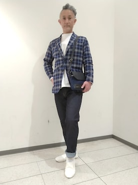 「NEWYORKER（ニューヨーカー）のアイテム」を使った、NEWYORKER_MENSさん（メンズ・174cm）の春コーディネート