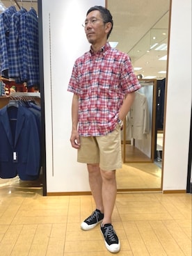 「NEWYORKER（ニューヨーカー）のアイテム」を使った、NEWYORKER_MENSさん（メンズ・165cm）の夏コーディネート