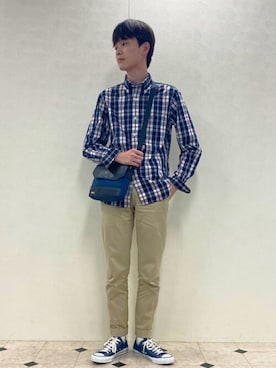 「NEWYORKER（ニューヨーカー）のアイテム」を使った、NEWYORKER_MENSさん（メンズ・174cm）の秋コーディネート