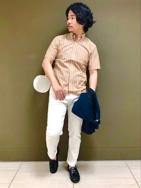 「NEWYORKER（ニューヨーカー）のアイテム」を使った、NEWYORKER_MENSさん（メンズ・170cm）の夏コーディネート