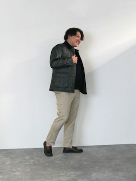 「NEWYORKER（ニューヨーカー）のアイテム」を使った、NEWYORKER_MENSさん（メンズ・183cm）の秋コーディネート