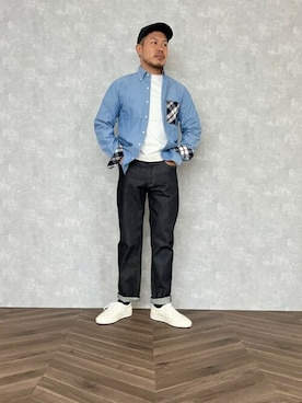 「NEWYORKER（ニューヨーカー）のアイテム」を使った、NEWYORKER_MENSさん（メンズ・170cm）の秋コーディネート