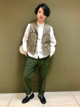 「NEWYORKER（ニューヨーカー）のアイテム」を使った、NEWYORKER_MENSさん（メンズ・170cm）の秋コーディネート