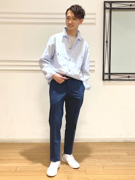 「NEWYORKER（ニューヨーカー）のアイテム」を使った、NEWYORKER_MENSさん（メンズ・172cm）の春コーディネート