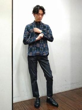 「NEWYORKER（ニューヨーカー）のアイテム」を使った、NEWYORKER_MENSさん（メンズ・180cm）の秋コーディネート