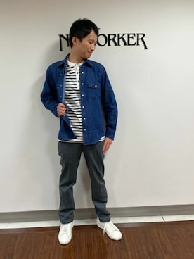 「NEWYORKER（ニューヨーカー）のアイテム」を使った、NEWYORKER_MENSさん（メンズ・168cm）の秋コーディネート