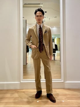 「NEWYORKER（ニューヨーカー）のアイテム」を使った、NEWYORKER_MENSさん（メンズ・170cm）の秋コーディネート