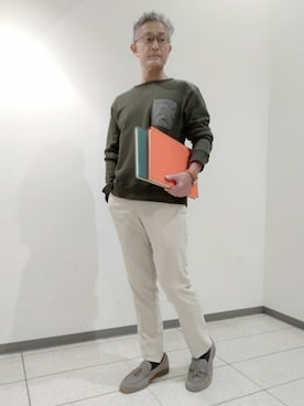 「NEWYORKER（ニューヨーカー）のアイテム」を使った、NEWYORKER_MENSさん（メンズ・174cm）の秋コーディネート