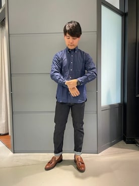 「ビジカジ」｜NEWYORKER_MENSさん（メンズ・170cm）の夏コーディネート