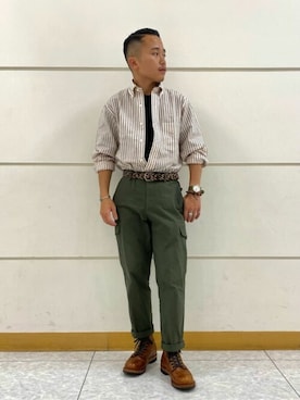 「NEWYORKER（ニューヨーカー）のアイテム」を使った、NEWYORKER_MENSさん（メンズ・160cm）の夏コーディネート