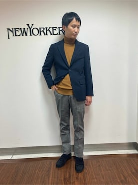 「NEWYORKER（ニューヨーカー）のアイテム」を使った、NEWYORKER_MENSさん（メンズ・168cm）の秋コーディネート