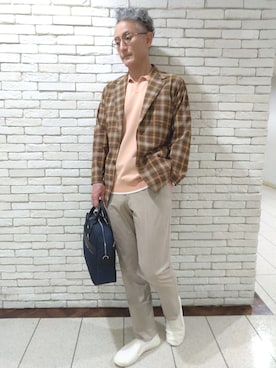 「ビジカジ」｜NEWYORKER_MENSさん（メンズ・174cm）の春コーディネート