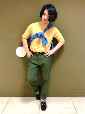 「NEWYORKER（ニューヨーカー）のアイテム」を使った、NEWYORKER_MENSさん（メンズ・170cm）の夏コーディネート