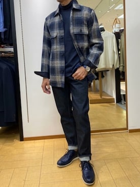 「NEWYORKER（ニューヨーカー）のアイテム」を使った、NEWYORKER_MENSさん（メンズ・165cm）の秋コーディネート