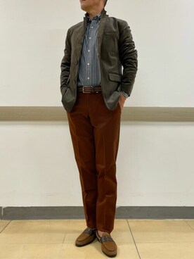 「NEWYORKER（ニューヨーカー）のアイテム」を使った、NEWYORKER_MENSさん（メンズ・174cm）の秋コーディネート