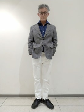 「ビジカジ」｜NEWYORKER_MENSさん（メンズ・174cm）の秋コーディネート