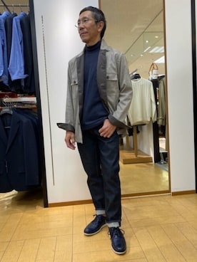 「NEWYORKER（ニューヨーカー）のアイテム」を使った、NEWYORKER_MENSさん（メンズ・165cm）の秋コーディネート