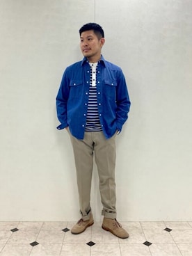 「NEWYORKER（ニューヨーカー）のアイテム」を使った、NEWYORKER_MENSさん（メンズ・170cm）の秋コーディネート