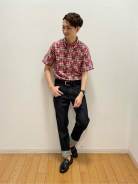 「NEWYORKER（ニューヨーカー）のアイテム」を使った、NEWYORKER_MENSさん（メンズ・172cm）の夏コーディネート