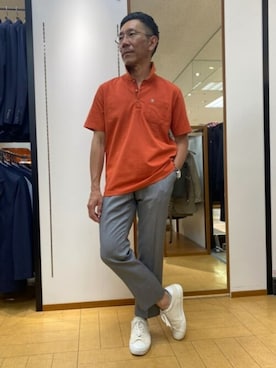 「ビジカジ」｜NEWYORKER_MENSさん（メンズ・165cm）の夏コーディネート