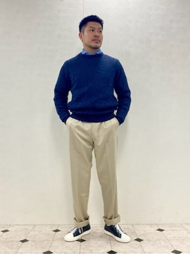 「NEWYORKER（ニューヨーカー）のアイテム」を使った、NEWYORKER_MENSさん（メンズ・170cm）の秋コーディネート