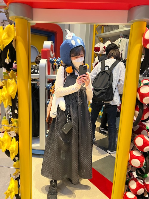 Lui's（ルイス）の「バックデザインジャガードキャミワンピース