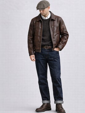 「アイテム（その他）」を使った、Yasuさん（メンズ・174cm）の冬コーディネート