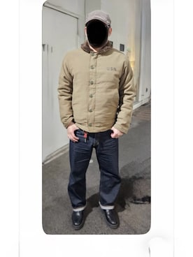 「make a ray!（メイク ア レイ！）のアイテム」を使った、Yasuさん（メンズ・174cm）の冬コーディネート