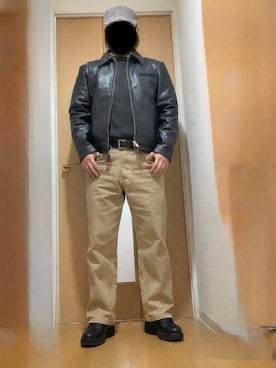 「Hawkins（ホーキンス）のアイテム」を使った、Yasuさん（メンズ・174cm）の冬コーディネート